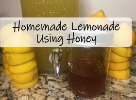 Homemade Lemonade Using Honey